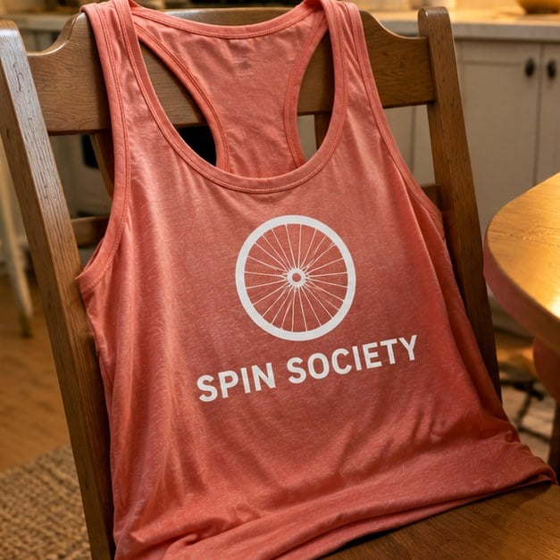 Customer photo of a custom racerback tank